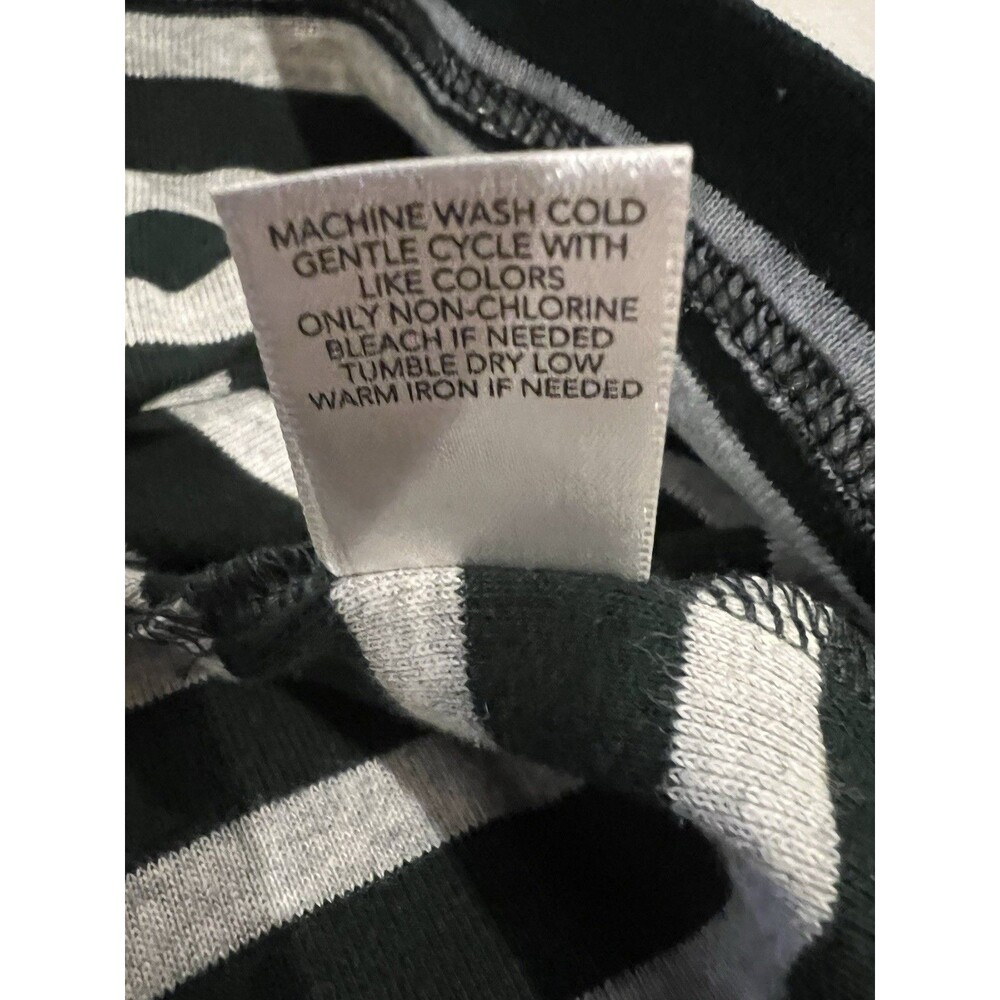 CJ Banks Women Top Shirt Knit Green Gray Stripe Plus Sz 1X Long Sleeve Soft NWT - Picture 7 of 12